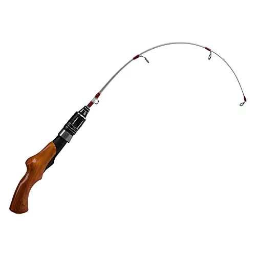 VATEICO fiberglass ice fishing rod with cork handle