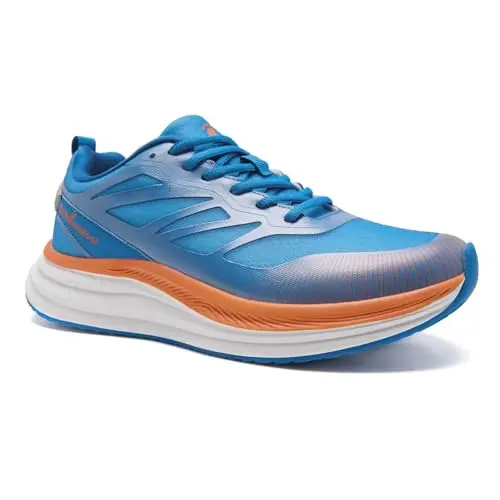 Orthopedic trail running shoes with wide toe box and arch support